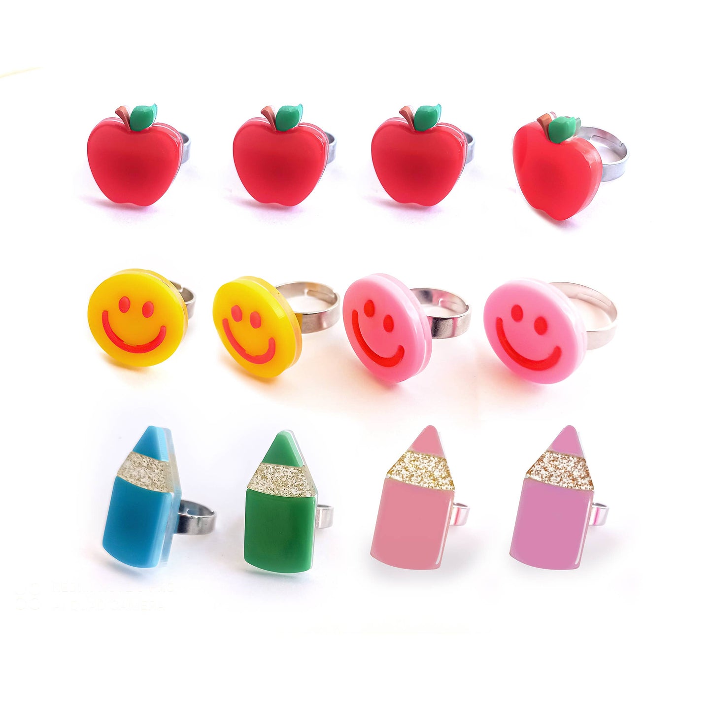 Lilies & Roses Color Pencils Rings