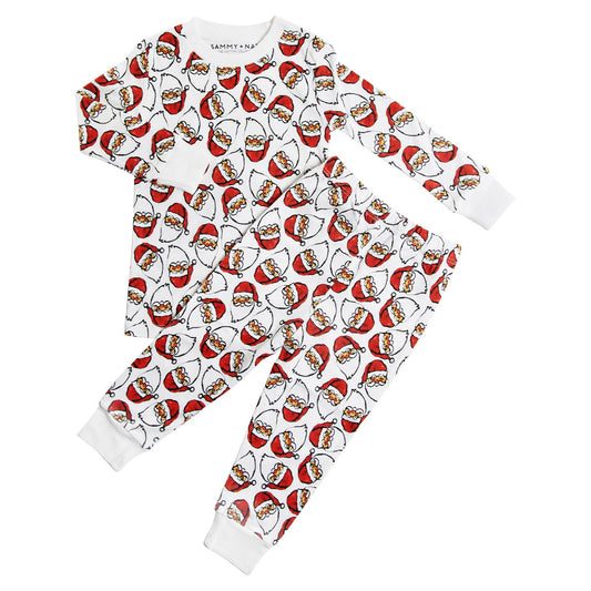 Sammy + Nat Jolly Santa Two Piece Pajama