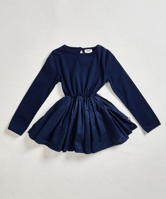 Oeuf Flouncy Bodysuit Indigo